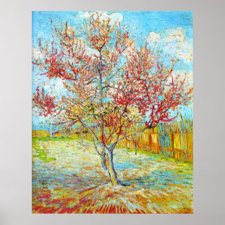 Affiches Peach Tree in Bloom at Arles, Van Gogh