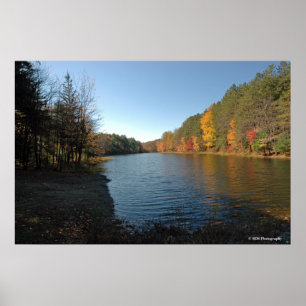 Affiches Peaks Lake in the Poconos print 018