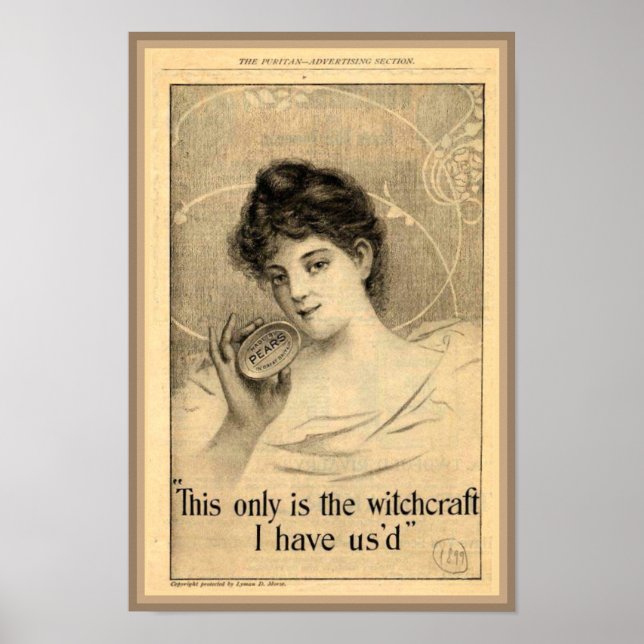 Affiches Pears Soap Witchcraft Ad (Devant)
