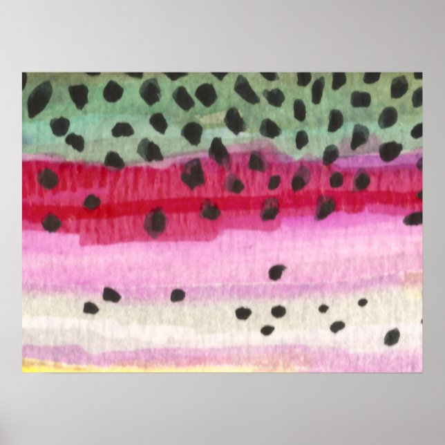 Affiches Pêche à la truite arc-en-ciel (Devant)