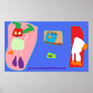 Affiches pêche à l'oie, www.elliecastellanos.com