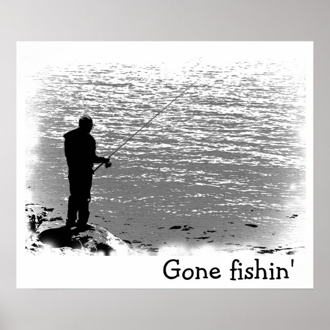 Affiches Pêche au lac (Devant)