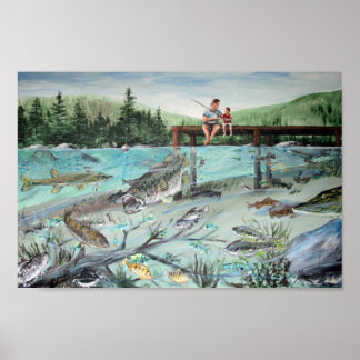 Affiches Pêche avec papa