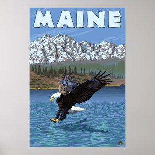 Affiches Pêche de MaineEagle