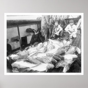 Affiches Pêche En Alaska 1922