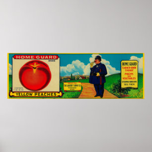 Affiches Pêche LabelMansfield, OH de garde territoriale