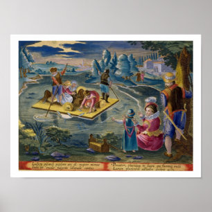 Affiches Pêche sur un lac à la nuit, assiette 101 de 'Venat