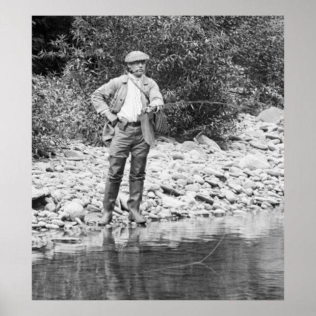 Affiches Pêcher dans les catskill, années 1890 (Devant)