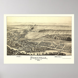 Affiches Peckville, PA Carte panoramique - 1892