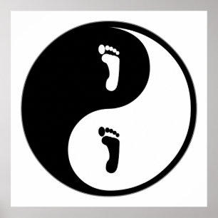 Affiches Pédicurie de Yin Yang