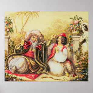 Affiches Pedrillo plying Osmin with drink