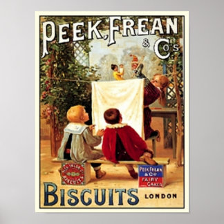 Affiches Peek Frean Cos. Biscuits London Vintage Ad