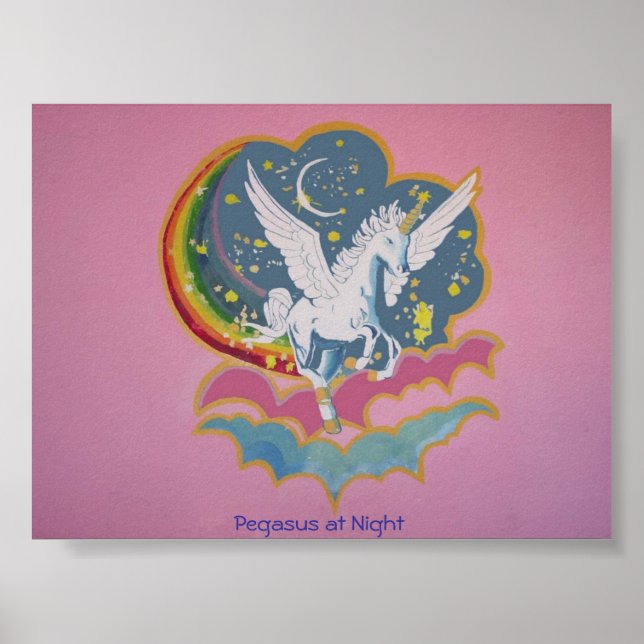 Affiches Pegasus à la nuit (Devant)