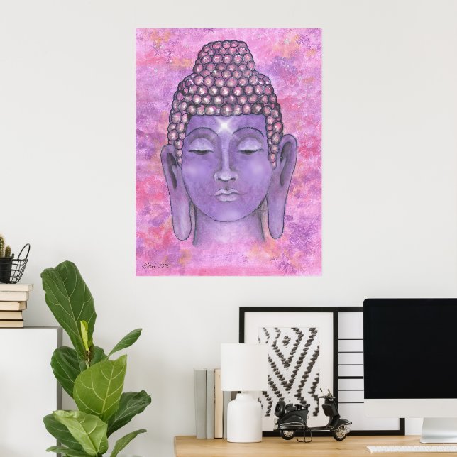 Affiches Peinture à l'aquarelle de Bouddha (Bureau à domicile)
