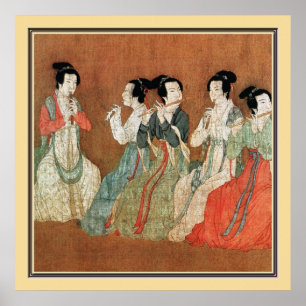 Affiches Peinture chinoise ancienne, dames