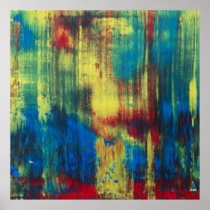 Affiches Peinture colorée abstraite 2