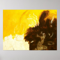 Peinture d'art abstrait gouttes éclaboussures jaun