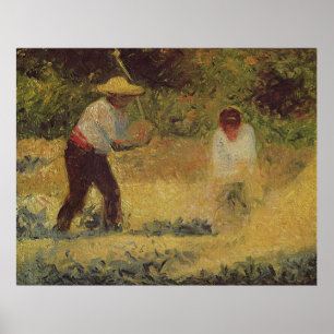 Affiches Peinture de Georges Seurat : Les Quarrymen (1882)