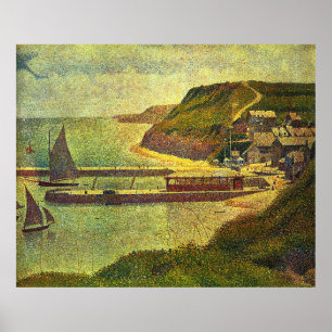 Affiches Peinture de Georges Seurat : Port-en-Bessin (1888)