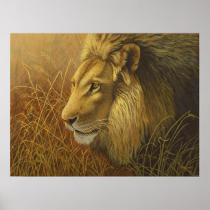 Affiches Peinture de lion