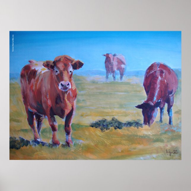 Affiches peinture de vaches (Devant)