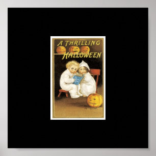 Affiches Peinture d'Halloween d'enfants Lire l'histoire de