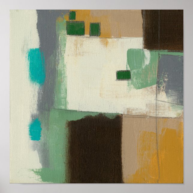 Affiches Peinture expressionniste avec pointes de brosse lo (Devant)