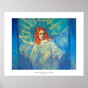 Affiches Peinture glorieuse de bel art d'ange par Van Gogh