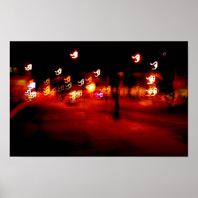 Affiches Peinture Lumineuse Abstraite Ploosh (Devant)
