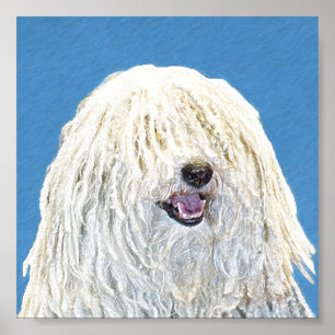 Affiches Peinture Puli - Cute Original Chien Art