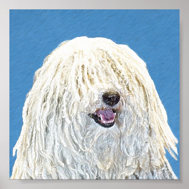 Affiches Peinture Puli - Cute Original Chien Art (Devant)
