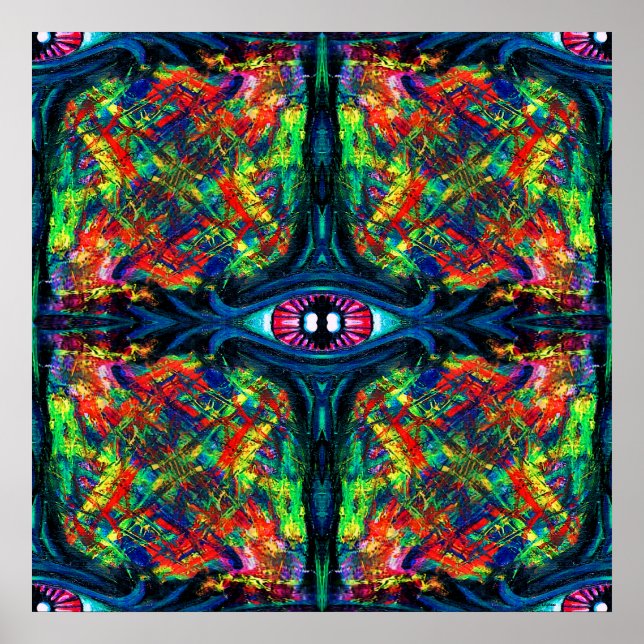 Affiches Peinture tordue et trompeuse (Devant)