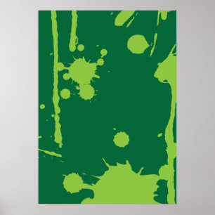 Affiches Peinture vert éclat