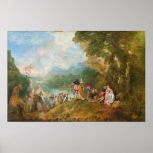 Affiches Pèlerinage en Cythère L'embarquement pour la Cythè
