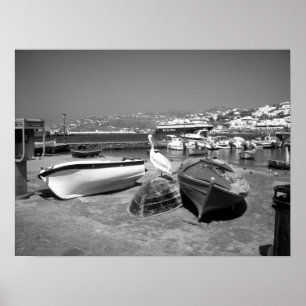 Affiches Pelican et Bateaux (noir et blanc)