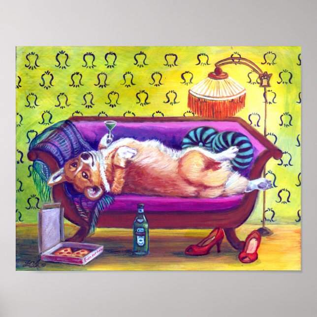 Affiches Pembroke Welsh Corgi Imprimer (Devant)