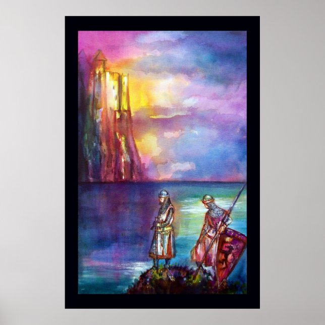 Affiches PENDRAGON Chevaliers Médiévaux,Coucher de soleil s (Devant)