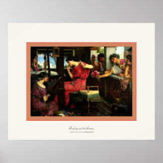 Affiches Penelope et les prétendants ~ John W.Waterhouse
