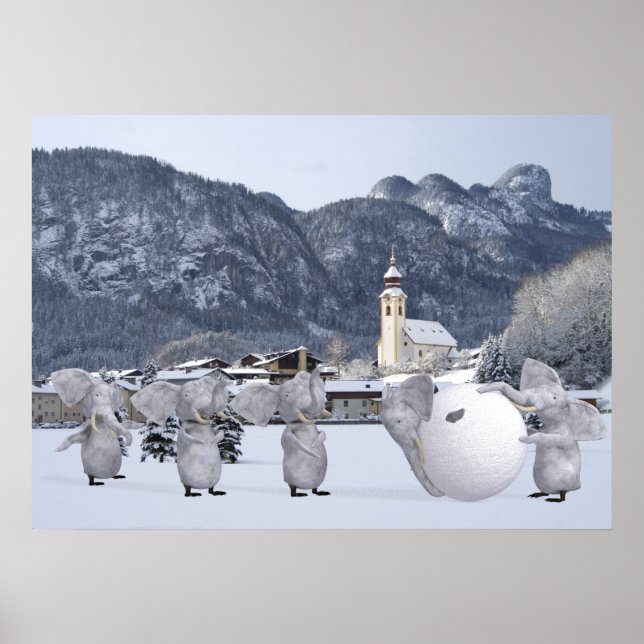 Affiches Pengphants doux (Devant)