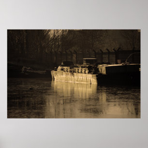 Affiches Péniche de travail