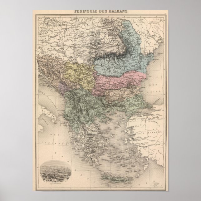 Affiches Péninsule balkanique (Devant)