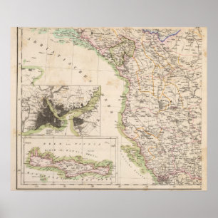 Affiches Péninsule balkanique, Turquie, Albanie