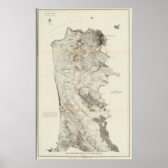 Affiches Péninsule de San Francisco (Devant)