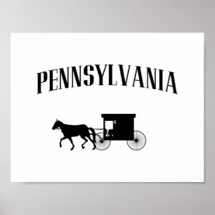Affiches Pennsylvania Amish Carriage