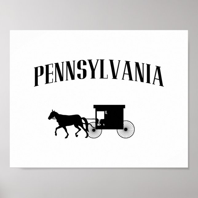 Affiches Pennsylvania Amish Carriage (Devant)