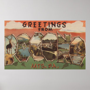 Affiches Pennsylvania - Pocono Mountians