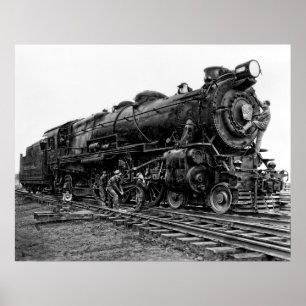 Affiches Pennsylvania Railroad Locomotive No. 3863