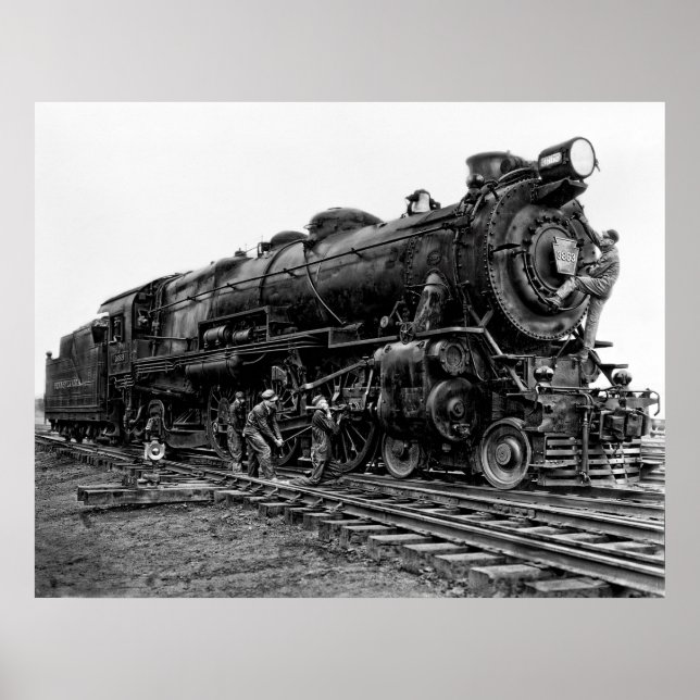 Affiches Pennsylvania Railroad Locomotive No. 3863 (Devant)