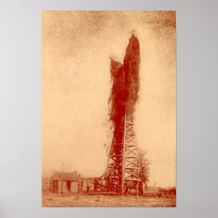 Affiches Pennville, Indiana Oilfield Well Gusher
