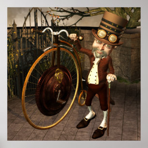 Affiches Penny Farthing Steampunk Imprimer